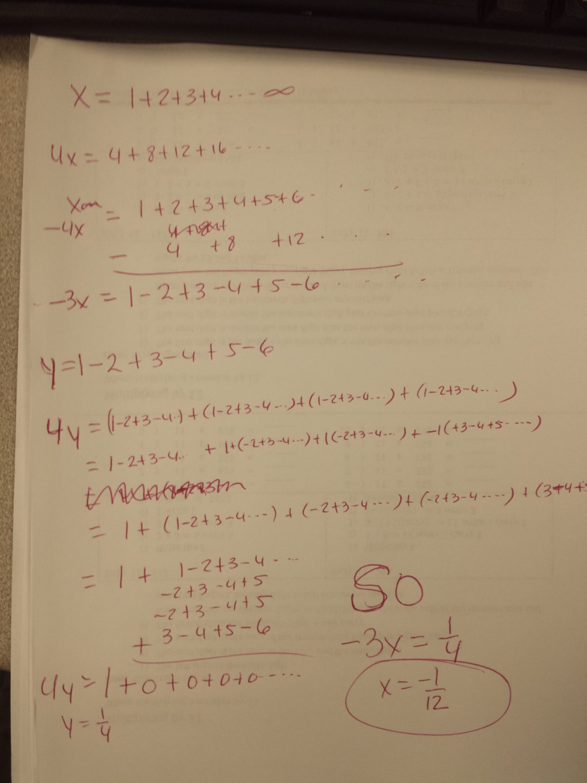 what is 1 2 3 4 5 to infinity
